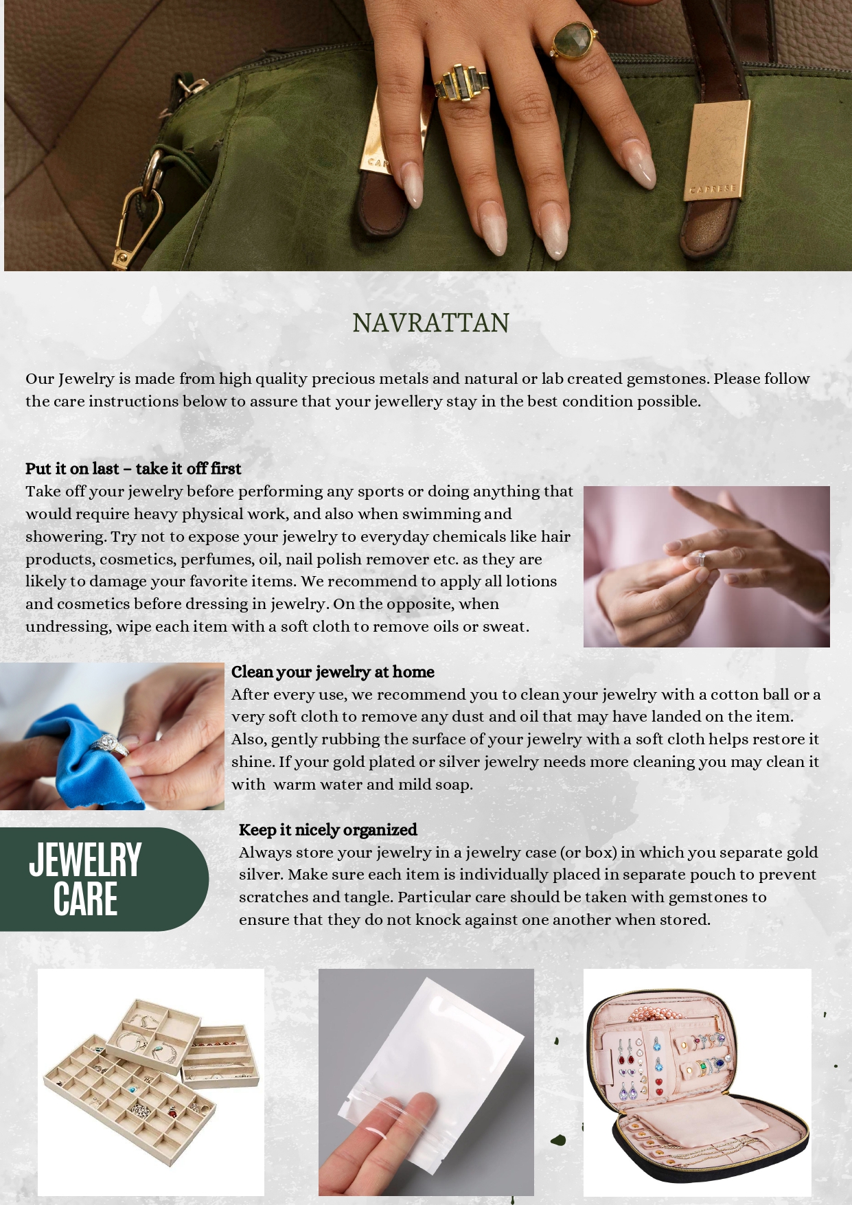 Jewelery Care